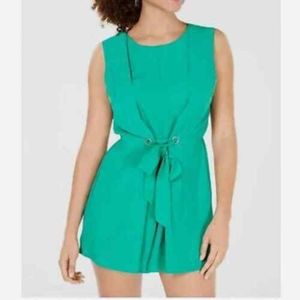 Bebop  Womens Green  Tie Sleevess Crew Neck  Roper  Juniors S